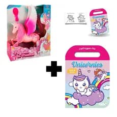Unicornio para pentear com Livro de Unicornio para colorir e pintar