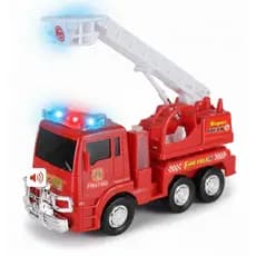 Caminhão De Bombeiro Brinquedo com Som Luz Bate Volta  15 Cm
