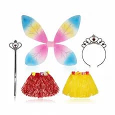 Kit Carnaval Fadinha Asa de Borboleta Varinha Tiara etc.