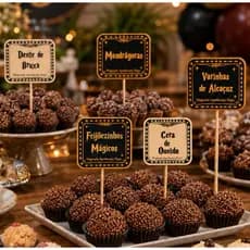 50 Topper Para Doces Harry Potter Ja Montado No Palito Pronta Entrega Topo de Doce
