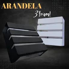 Arandela 3 Frisos 3 fachos Luminária de Parede slim interna Externa Expedição