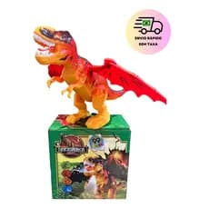 Brinquedo Dinossauro com Asas Anda com Luz Som C/ Movimento e Projetor