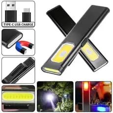 Lanterna Mini Portátil com Clipe e Ímã, Lanterna de Bolso