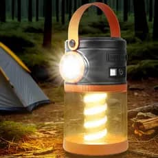 Lanternas Solares para Camping, Lâmpada de Ambiente Recarregável Solar e USB para Tenda