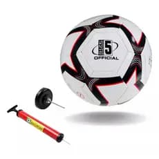 Bola Futebol Oficial Costurada Campo E Society + Bomba De Ar