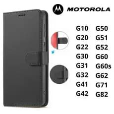 Capa Capinha Carteira Flip C/ Porta Cartão Para Motorola G10 / G20 / G22 / G30 / G31 / G32 / G41 / G42 / G50 / G51 / G52 / G60 / G60s / G62 /G71 /G82 Case Alta Protecao