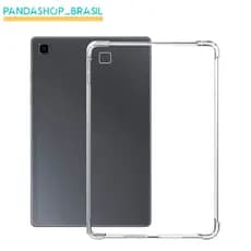 Capa Case Silicone Para Tablet Galaxy Tab A7 10.4 T500 / T505 Capinha Transparente + Pelicula Vidro Temperado 9H Pronta Entrega