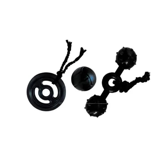 kit brinquedos para cachorro anilha com corda +bolinha/bola lisa + halters/osso/ossinho chiclete big com corda para cães