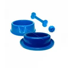 KIT BEBEDOURO + COMEDOURO AF + BRINQUEDOS PARA CÃO/CACHORRO