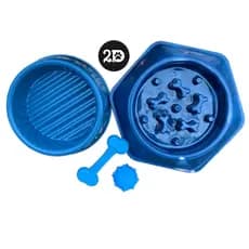 KIT DE COMEDOURO INTERATIVO E BEBEDOURO + BRINQUEDOS PET