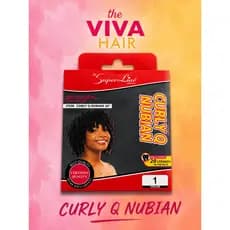 KIT 5 CABELO CURLY Q NUBIAN 20"
