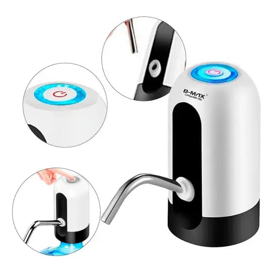 Bomba Elétrica Automático Usb Para Galão Garrafão De Água
