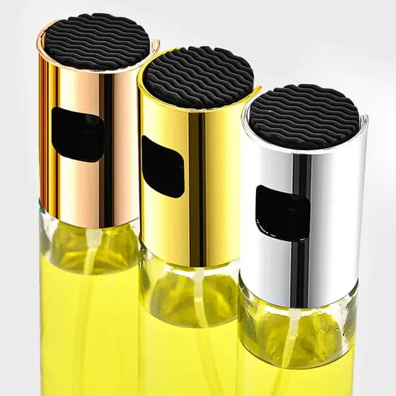 Kit 3 Spray Pulverizador Azeite Borrifador Premium Vidro 100ml Cozinha