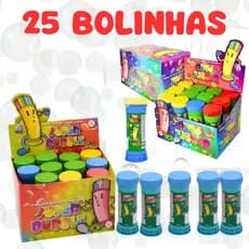 Bolha de Sabão 25 Unidades APROVEITE PROMOÇÃO Bolhão e Bolinha de Sabão Alegria e Diversão