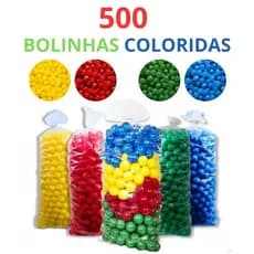 500 Bolinhas 76mm – Brinquedo para Piscina e Festa Infantil Kits de 200,300,400,500