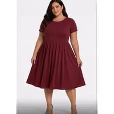 vestido  rodado manga ju G GG G1 G2 44/46/48/50