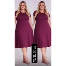 kit com 2 vestido nesgado rodado g gg g1 g2 44/46/48/50/52