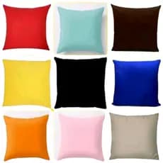 KIT com 2 unidades de capa para almofada 50x50 capa zíper invisível