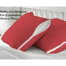 Kit Par de Capa para Travesseiro Protetor Malha Gel com Ziper