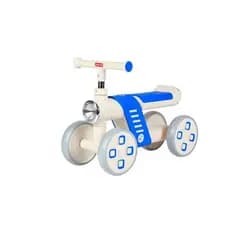 Mini Bike Infantil Equilibrio Quatro Rodas Azul Segura Estavel Diversao Infantil