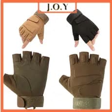 J.O.Y Luvas De Alta Qualidade Para Ciclo Do motor Meio Dedo Respirável Antiderrapante Da Motocicleta Combate Tático Equitação Ciclismo # 042
