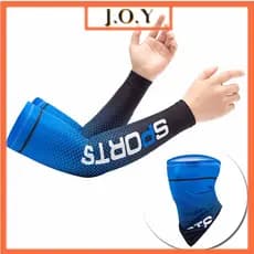 J.O.Y SPORTS Tecido De Gelo Mangas De Moda De Braço De Corrida Respirável Proteção UV Fitness Basquetebol Cotovelo Ciclismo Esportivo Aquecedores Exterior # 035