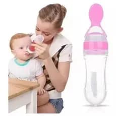 Porta Frutas + Colher Dosadora de Silicone com Colher Dosadora Alimentação Infantil