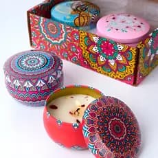 Velas Perfumada Lata Decorativa Decoração Presentes