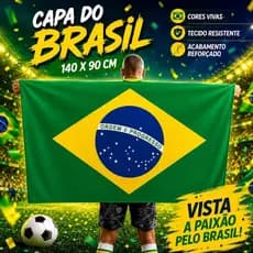 Capa Bandeira Do Brasil 90x140cm Como Capa Capa Do Brasil Copa Do Mundo