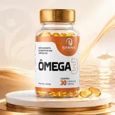 Ômega 3 1350mg 30 Cápsulas EPA DHA Coração Memória Foco Sarina Labs