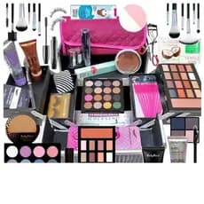 Kit de maquiagem skin Care com 10 itens de pura beleza(obs não acompanha a maleta)