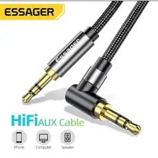 Cabo auxiliar P2 3.5mm para áudio