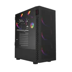 Gabinete Gamer Bolter Black Vulcan Pcyes Mid Tower Lateral Em Vidro Temperado