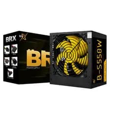 Fonte Atx 550w Brx Pfc Ativo Cooler 12cm Bivolt Com Cabo