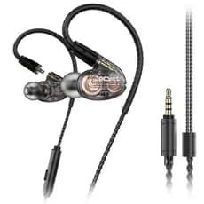 Fone Gamer Pcyes Kheper In Ear Duplo Driver Microfone P3 3,5