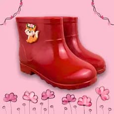 Galocha Infantil Menina Premium Confortável Delicada Bota Antiderrapante Criança Promoção Dia A Dia