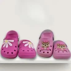 Sandália Babuche Infantil Menina Raposa Glitter Promoção Super Leve Confortável Casual Criança