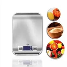 Balança Digital Cozinha Inox Alta Precisão Escala 1g - 1g À 10kg Pilhas Não Inclusas