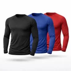 Kit 3 Camisetas Segunda Pele Termica Proteção Solar UV50+ Praia Esportes
