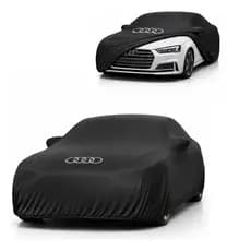 Capa Cobrir Carro Tecido Lycra Proteção Poeira Sol Logo Audi