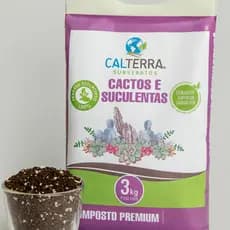 Terra Especial 3kg para Cactos e Suculentas – Drenagem e Nutrição Perfeita