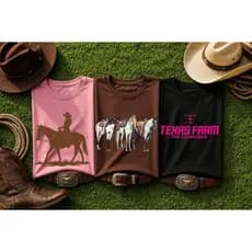 KIT 3 CAMISETAS COUNTRY FEMININA BOIADEIRA CAVALO VAQUEJADA FESTA CAVALGADA ALGODÃO