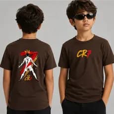 CAMISETA CAMISA INFANTIL CR7 CRISTIANO RONALDO CRIANÇA MODA INFANTIL UNISSEX MENINO MENINA TOP