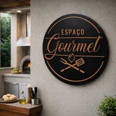 Placa Área Gourmet Mdf Decoração Cozinha Churrasqueira
