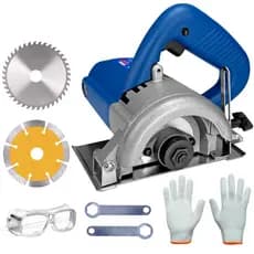 Serra Mármore 1200w Profissional Corta Piso Granito Ceramica Ferro Madeira Concreto Potente Tipo Makita Com Disco 110/22