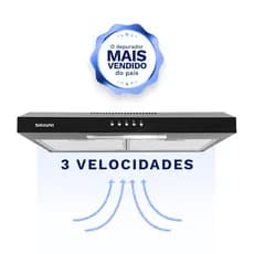Depurador Exaustor Slim 60Cm Preto DPS161PT Suggar 127V