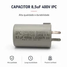Capacitor 8,5uF 400V IPC Ar-Condicionado Split Terminal 3 Pinos Permanente Original NF