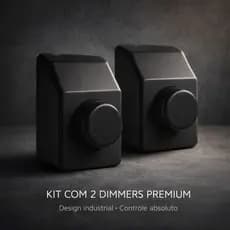 Dimmer Para Ventilador De Teto Bivolt Preto Externo Controle De Velocidade Rotativo Universal