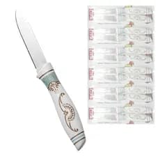 Cartela com 12 Facas de 7,5cm Aço Inoxidável Mesa Bali Altomex AL-1416