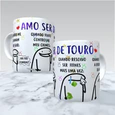 Caneca Flork - Signo de Touro - Envio 24 horas - Porcelana Personalizada Exclusiva